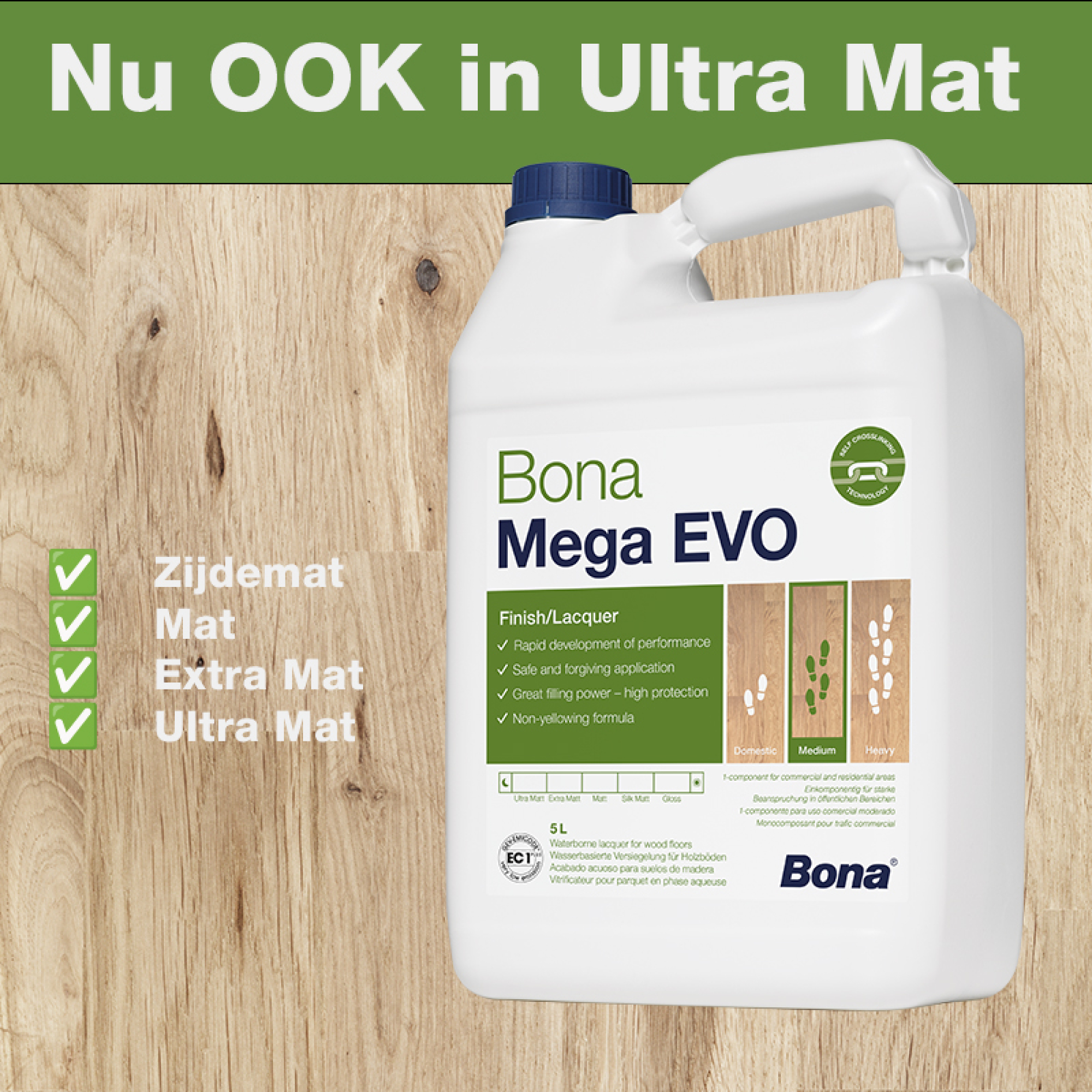 Bona Mega EVO nu ook in ultra mat