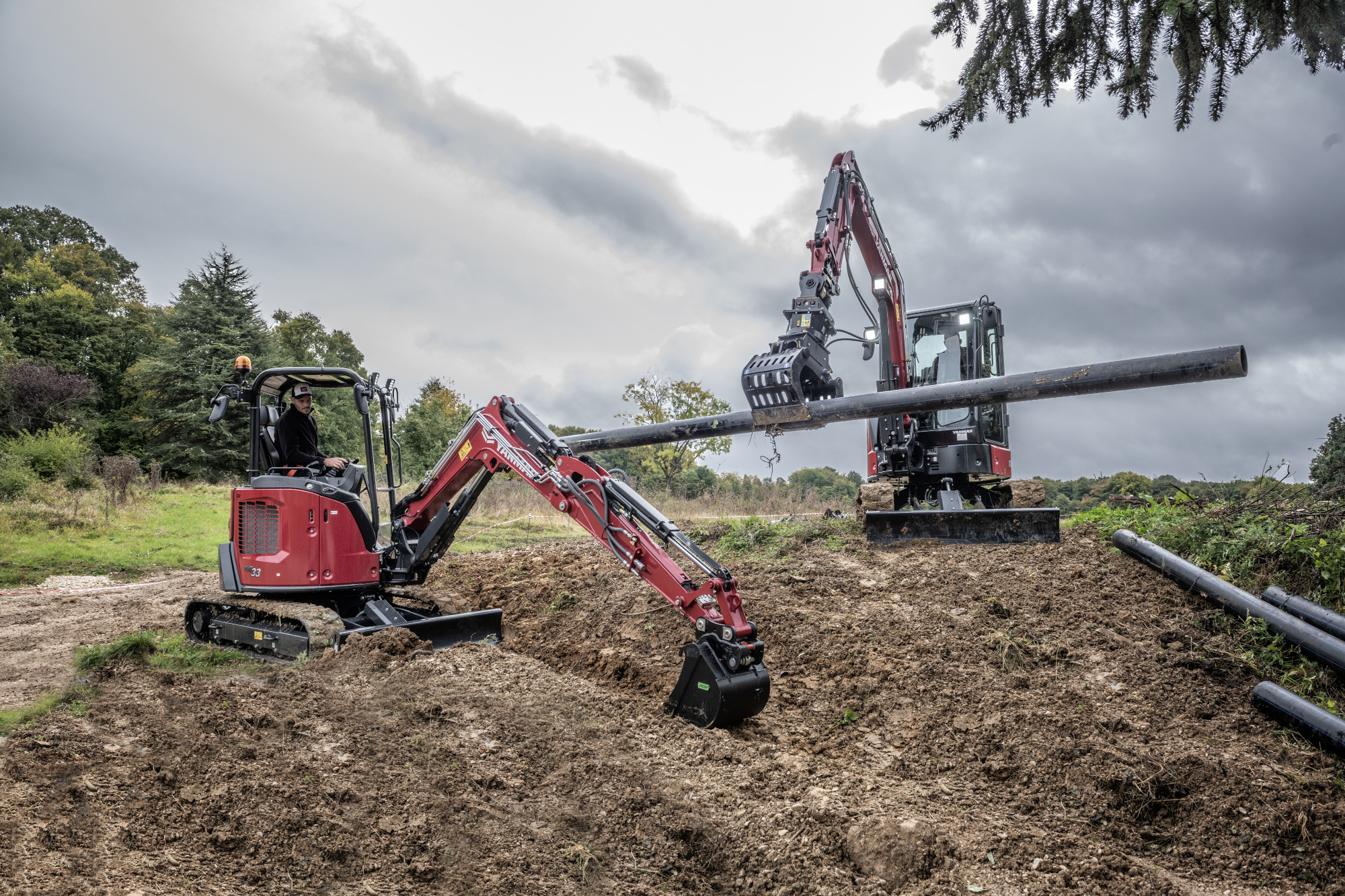 Nieuwe Zero Tail graafmachines van Yanmar